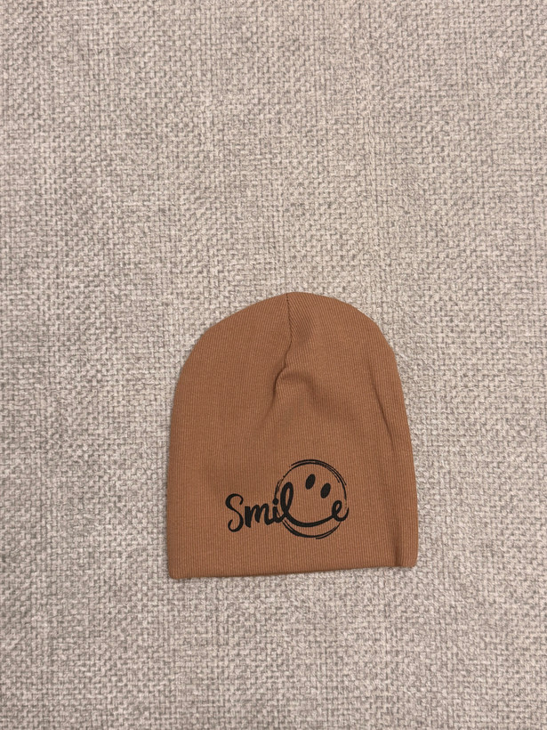 کلاه نخی کبریتی طرح لبخند (Smile Beanie) – استایل کژوال و مینیمال