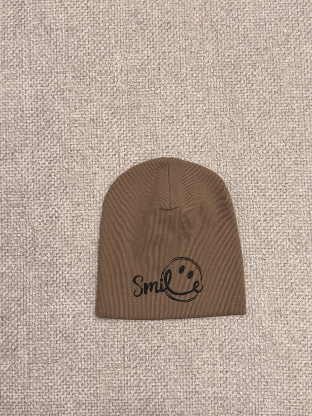 کلاه نخی کبریتی طرح لبخند (Smile Beanie) – استایل کژوال و مینیمال