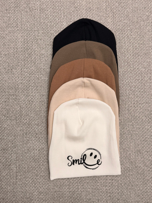 کلاه نخی کبریتی طرح لبخند (Smile Beanie) – استایل کژوال و مینیمال